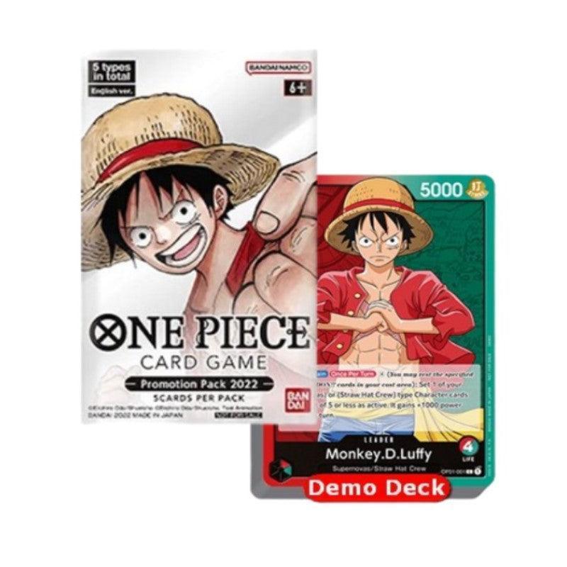 One Piece Demo Deck Promozionale con Promotional Pack 2022 -