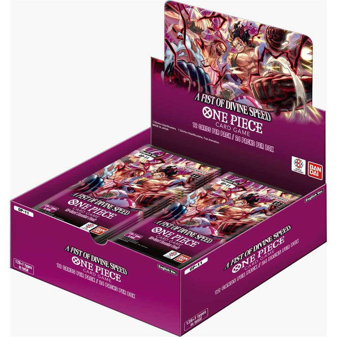 One Piece OP11 Fist of Divine Speed Display Box 24 Booster ENG