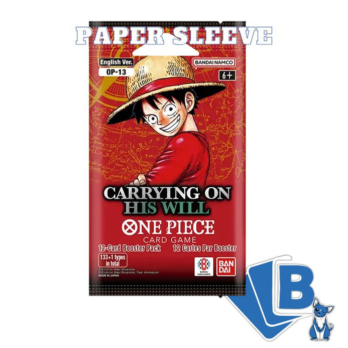 One Piece OP13 Paper Sleeve Booster Carrying on His Will