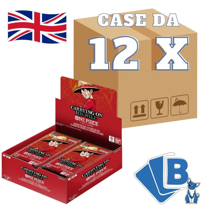 One Piece OP13 Sealed Case 12x Box Carrying on His Will ENG