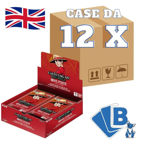 One Piece OP13 Sealed Case 12x Box Carrying on His Will ENG