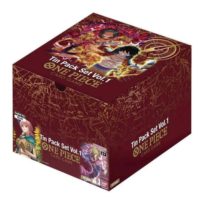 One Piece TCG Tin Pack Set Vol.1 TS01 ENG - Display Box 12 Tin