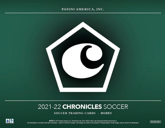 Panini Chronicles Soccer 2021-22 Serie A La Liga e Premier Hobby Box e Multipack