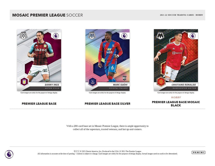 Panini Mosaic Premier League Soccer 2021-2022 Hobby Box