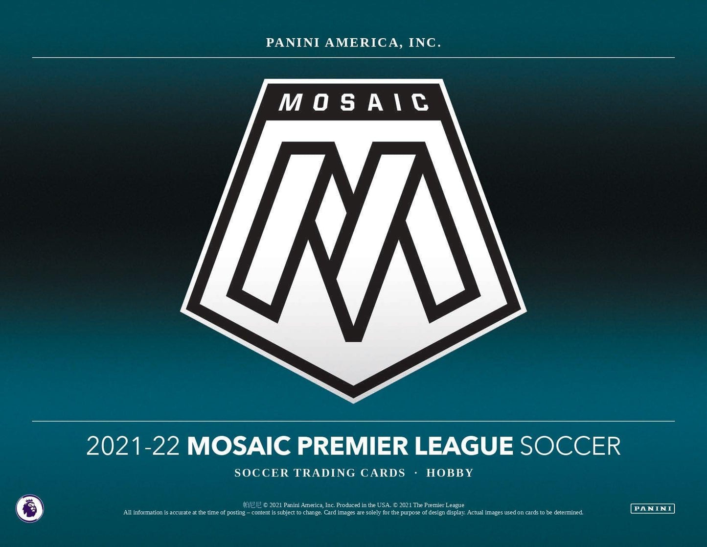 Panini Mosaic Premier League Soccer 2021-2022 Hobby Box