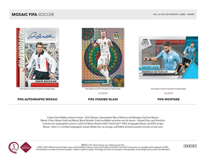 Panini Mosaic Road To Fifa World Cup Soccer 2021-22 - Hobby Box
