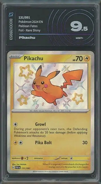 Pikachu Shiny Paldean Fates AiGrading 9,5 - B000128953