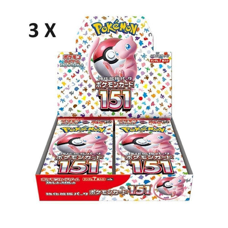 Pokemon 151 Booster Display Box SV2A JAP Bundle 3 Box