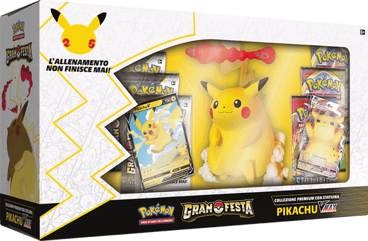 Pokemon 25th: Celebrations Eng - Collezione Premium con Statuina Pikachu VMAX