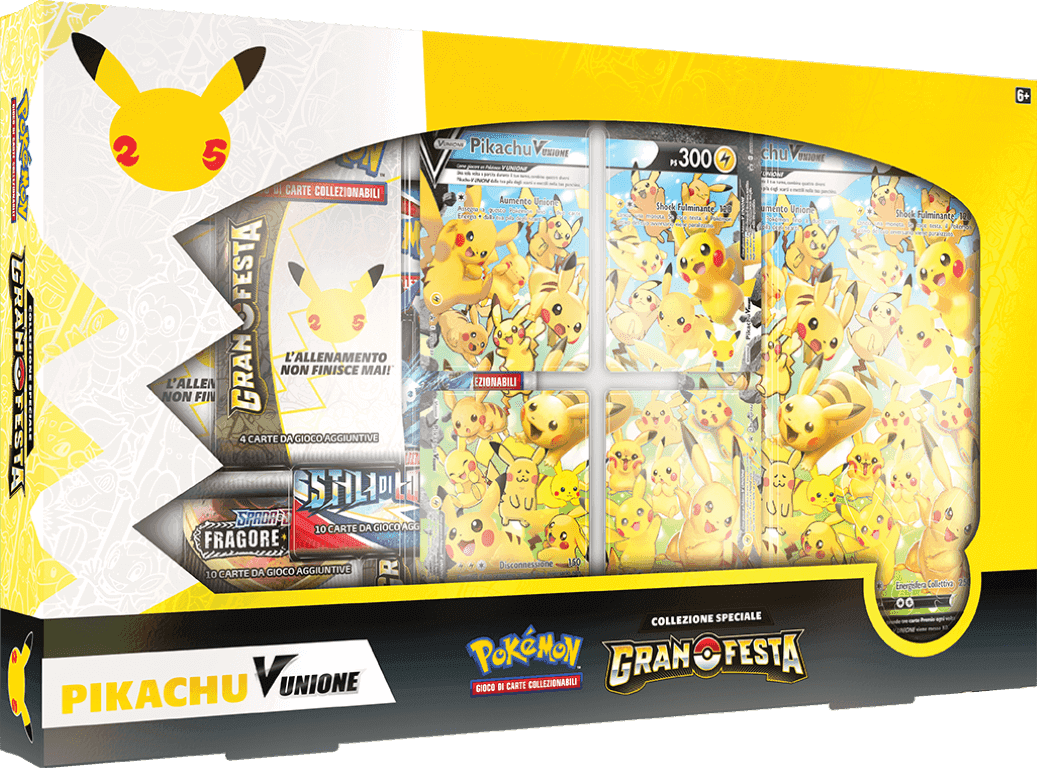 Pokemon 25th: Celebrations Eng - Collezione Speciale Pikachu V Unione