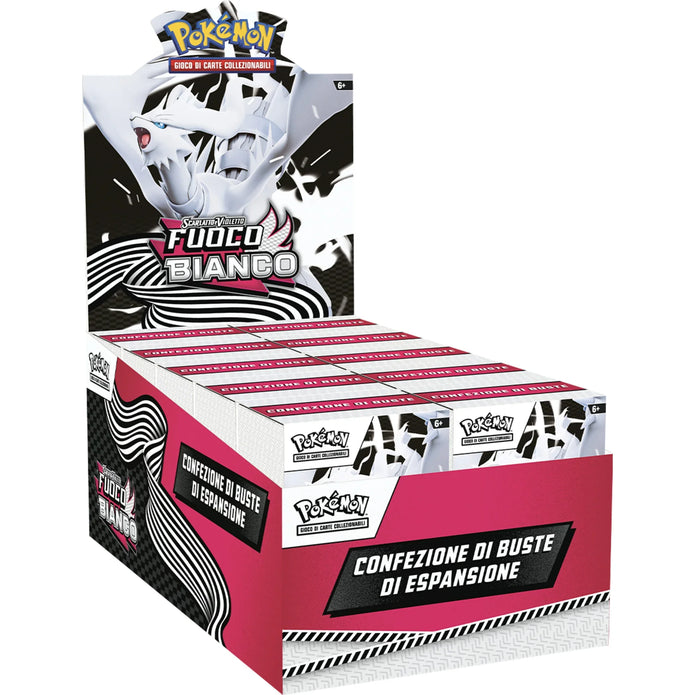 Pokemon Box Sigillato Bundle 6 Buste Luce Nera + Fuoco Bianco ITA