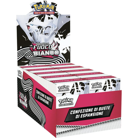 Pokemon Box Sigillato Bundle 6 Buste Luce Nera + Fuoco Bianco ITA
