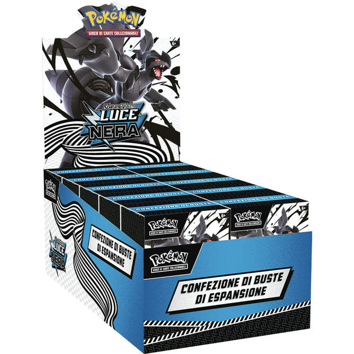 Pokemon Box Sigillato Bundle 6 Buste Luce Nera + Fuoco Bianco ITA