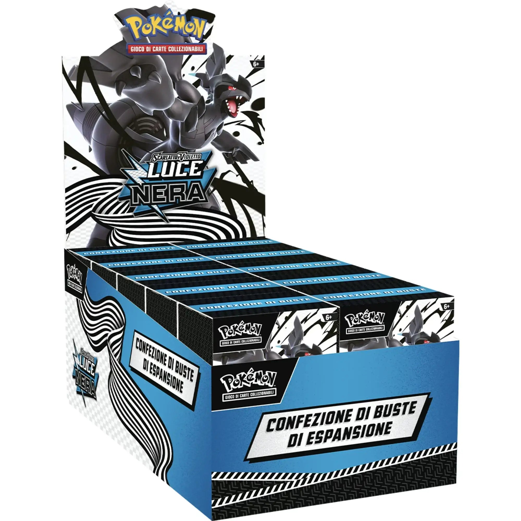 Pokemon Box Sigillato Bundle 6 Buste Luce Nera + Fuoco Bianco ITA