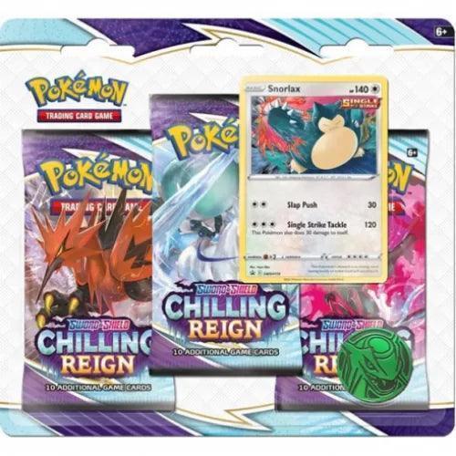 Pokémon Chilling Reign Blister Bundle 3 Bustine - Snorlax + Eevee ENG