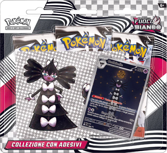 Pokemon Collezione con adesivi Fuoco Bianco