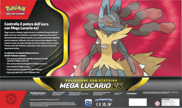 Pokemon Collezione con statuina Mega Lucario Ex ITA