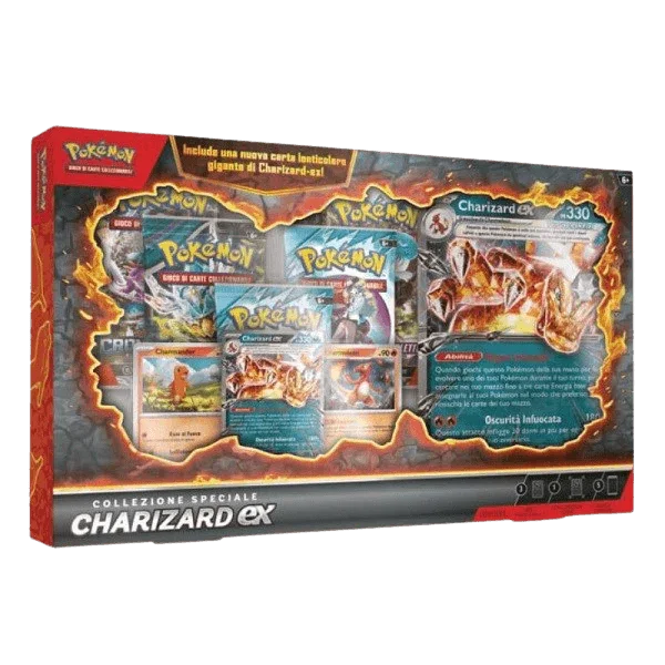 Pokemon Collezione Speciale Charizard EX con Carta Lenticolare ITA - Case da 6