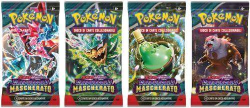 Pokèmon Crepuscolo Mascherato Artset di 4 Bustine