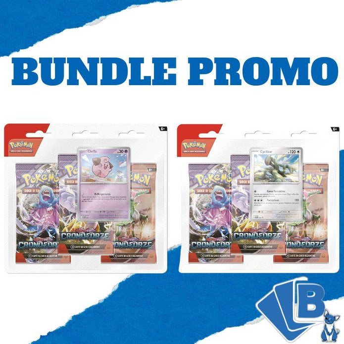 Pokemon Cronoforze Blister 3 Bustine Bundle Promo Cyclizar + Cleffa ITA