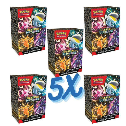 Pokemon Destino di Paldea Bundle da 6 Bustine ITA 5X -