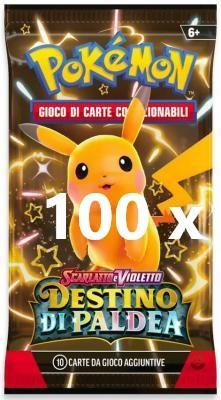 Pokemon Destino di Paldea super Bundle Box 100 Bustine ITA -