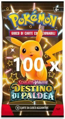Pokemon Destino di Paldea super Bundle Box 100 Bustine ITA