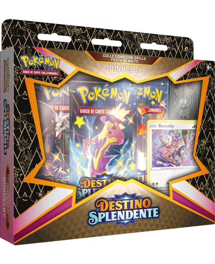 Pokemon Destino Splendente - Collezione con Spilla Bunnelby