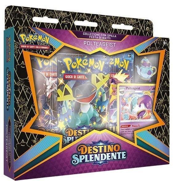 Pokemon Destino Splendente - Collezione con Spilla Polteageist