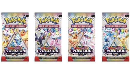 Pokemon Evoluzioni Prismatiche - Artset 4 Bustine ITA