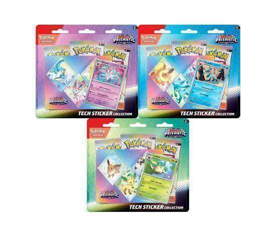 Pokemon Evoluzioni Prismatiche Blister con 3 Buste e Adesivo ITA - 1 Pezzo Casuale