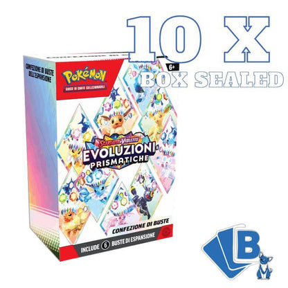 Pokemon Evoluzioni Prismatiche Bundle 6 Bustine ITA - Sealed Box da 10 -