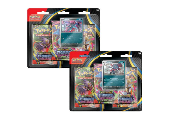 Pokemon Fiamme Spettrali - 3 Pack Blister - 2 Pezzi diversi ITA