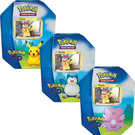 Pokémon GO Tin da collezione ENG Set da 3