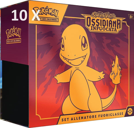 Pokemon Ossidiana Infuocata Set Allenatore Fuoriclasse ITA - CASE DA 10