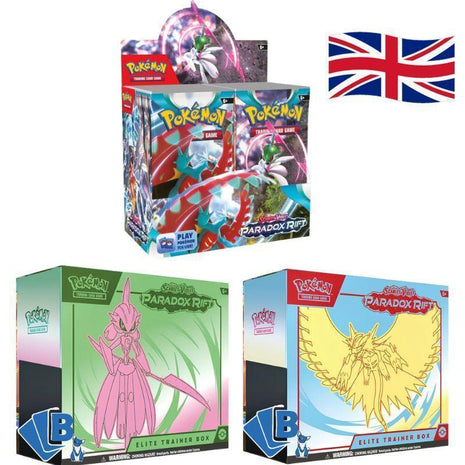 Pokemon Paradox Rift Bundle Booster Box e 2 Elite Trainer Box EN