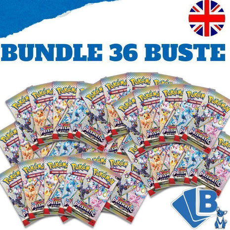 Pokemon Prismatic Evolution Bundle 36 Booster Bustine ENG