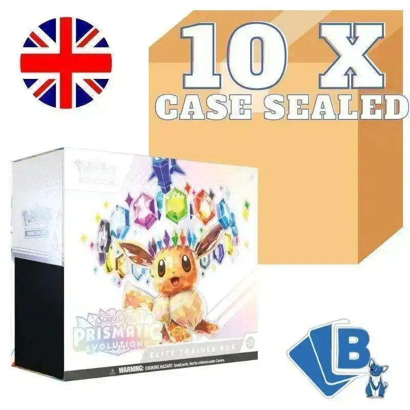 Pokemon Prismatic Evolutions Elite trainer box ENG - Case 10 ETB