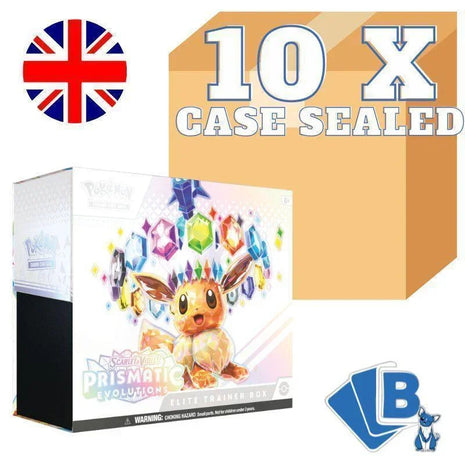 Pokemon Prismatic Evolutions Elite trainer box ENG - Case 10 ETB