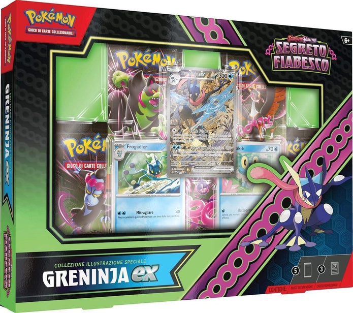 Pokemon Segreto Fiabesco bundle collezioni Kingra Greninja e Kingambit