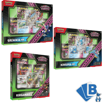 Pokemon Segreto Fiabesco bundle collezioni Kingra Greninja e Kingambit -