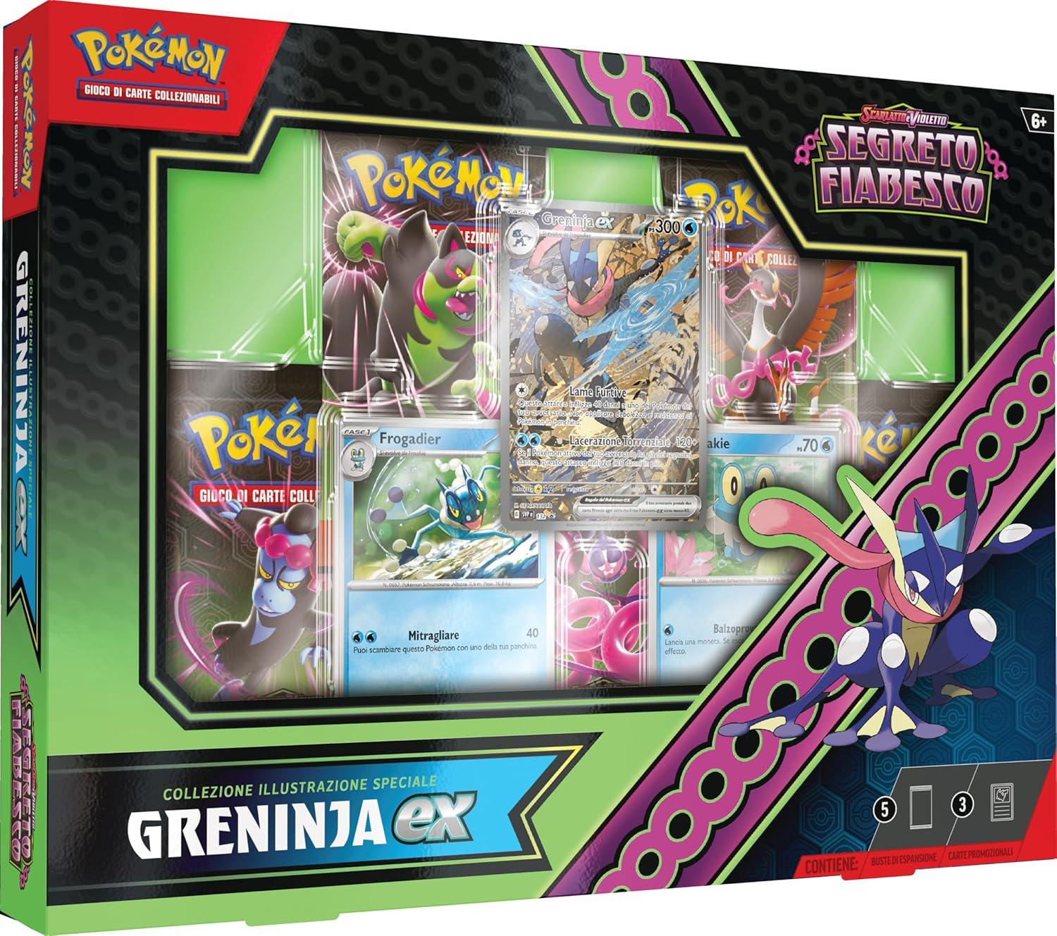 Pokemon Segreto Fiabesco bundle collezioni Kingra Greninja e Kingambit -