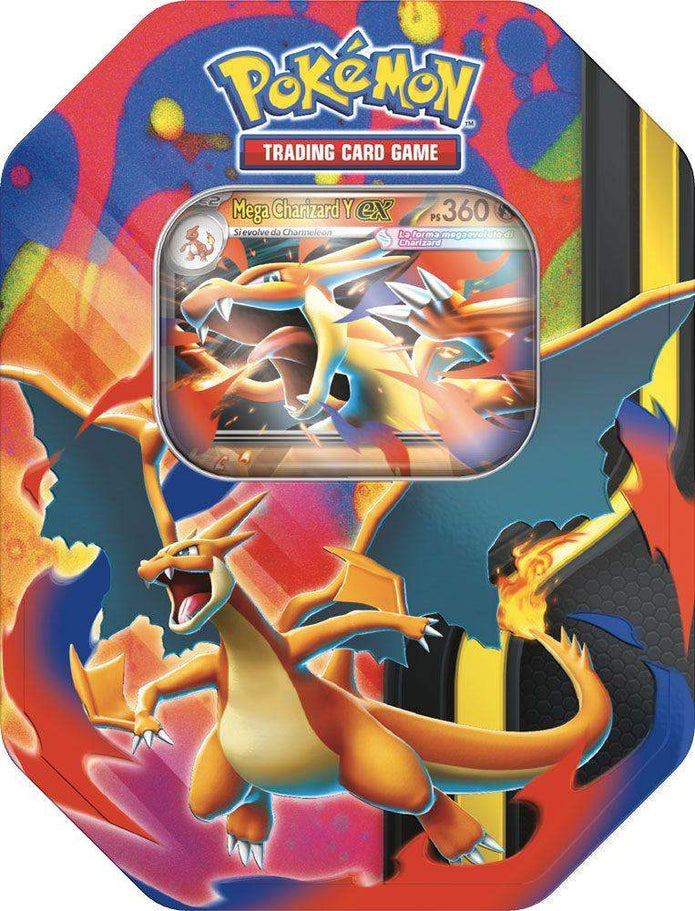Pokemon Tin da Collezione Mega Charizard Y e X - Coppia ITA