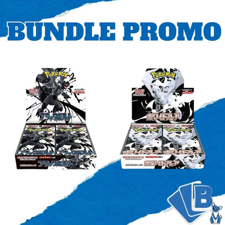 Pokemon White Flare + Black Bolt SV11B + SV11W Booster Box 30 bustine JAP