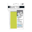 PRO-Matte Small Deck Protector Sleeves (60ct) Apple Green