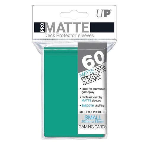 PRO-Matte Small Deck Protector Sleeves (60ct) Aqua