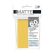 PRO-Matte Small Deck Protector Sleeves (60ct) Yellow
