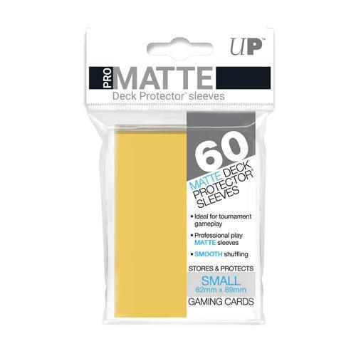 PRO-Matte Small Deck Protector Sleeves (60ct) Yellow