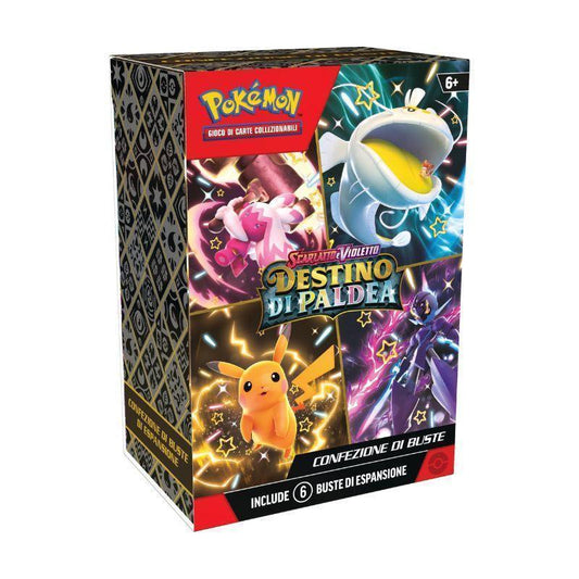 Scarlatto e Violetto Bundle da 6 Bustine Pokémon Destino di Paldea -