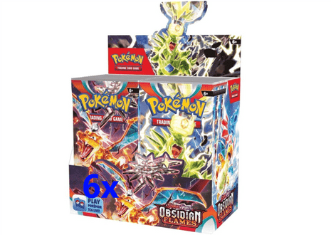 Scarlatto e Violetto Obsidian Flames Case di 6 Booster Box